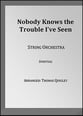 Nobody Knows the Trouble I've Seen Orchestra sheet music cover